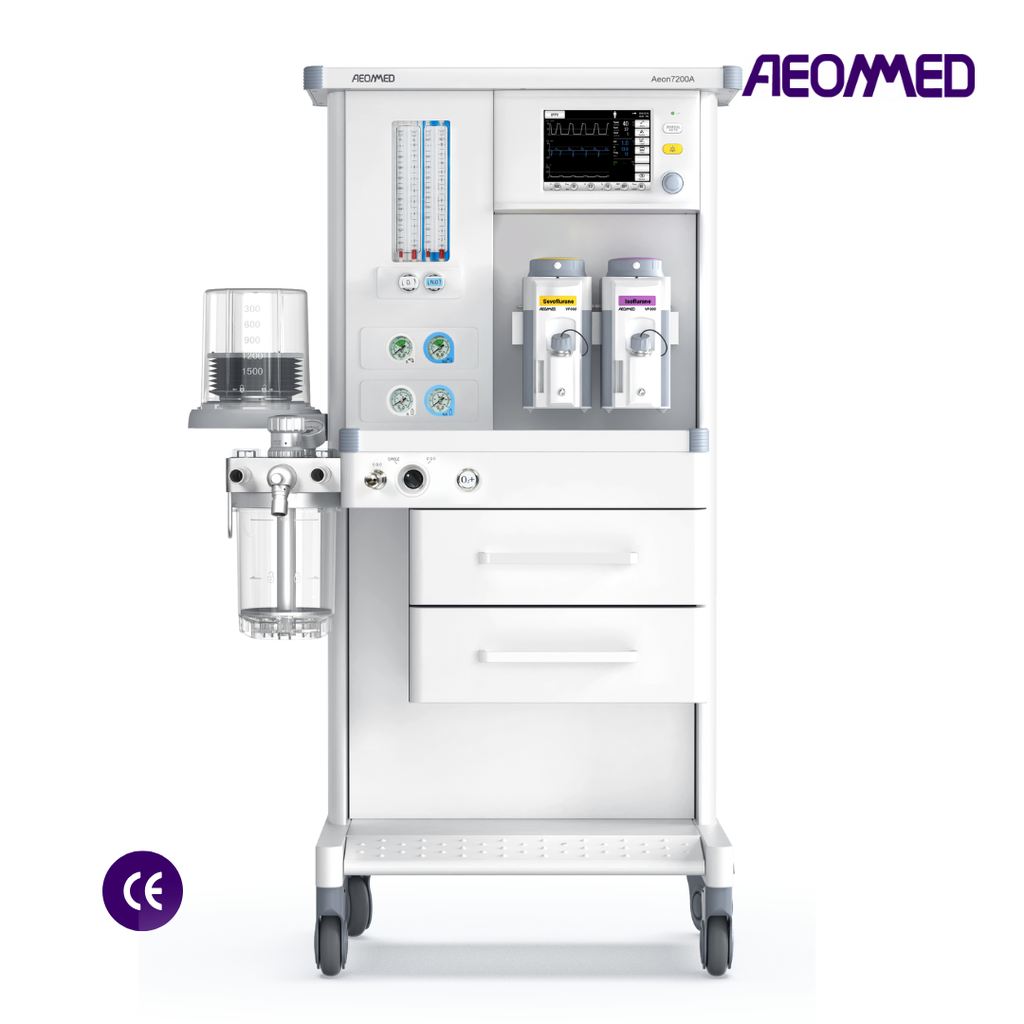 Maquina de Anestesia, 2 flujometros (O2,NO2). Aeonmed