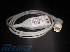 ECG cable troncal para 3 leads, 6 pin, AHA, 2000 series, AMC&amp;E, Advanced