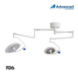 [SL500/700LED] Lampara quirurgica cielitica LED, doble cupula 500mm/700mm, Advanced